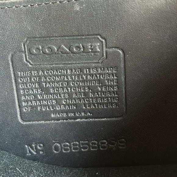 Vintage Coach Convertible Clutch bag. Black Leather. Made in the United … - Picture 6 of 16